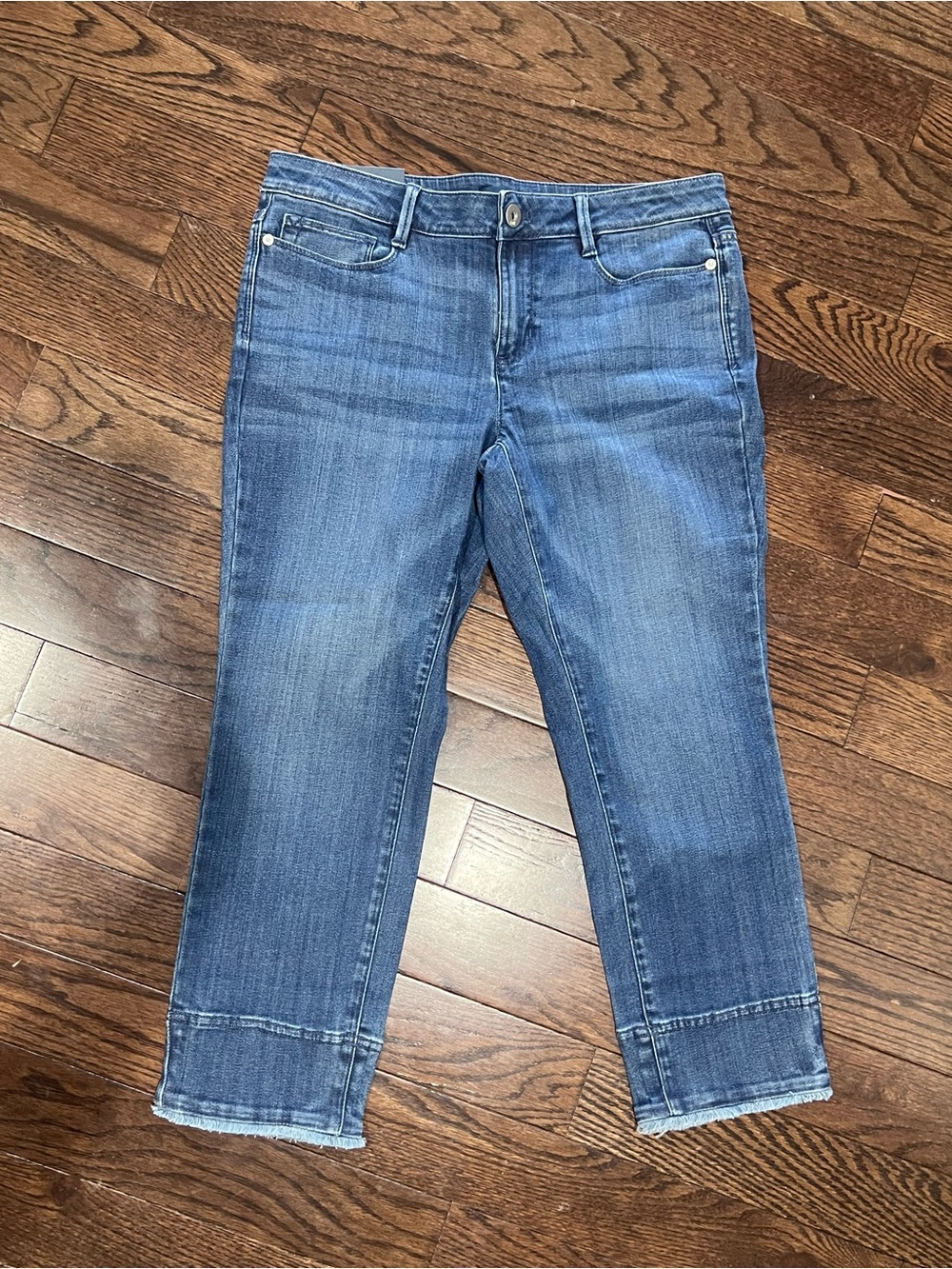 J. Jill Women's Authentic fit Blue Cropped Ankle Jeans NWT